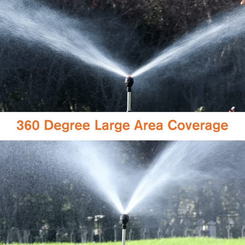 Adjustable Tripod Rotating Garden Sprinkler – Retractable Automatic Irrigation System for Lawn, Yard & Large Area Watering