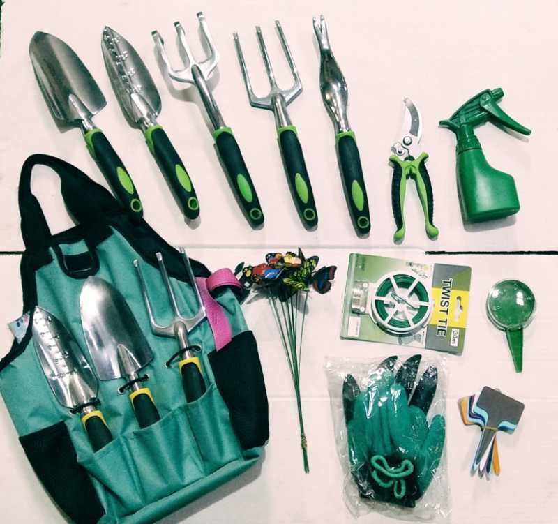 13-Piece Garden Tool Set – Complete Heavy Duty Gardening Kit for Planting, Weeding, Pruning & Lawn Care | Durable Outdoor Tools