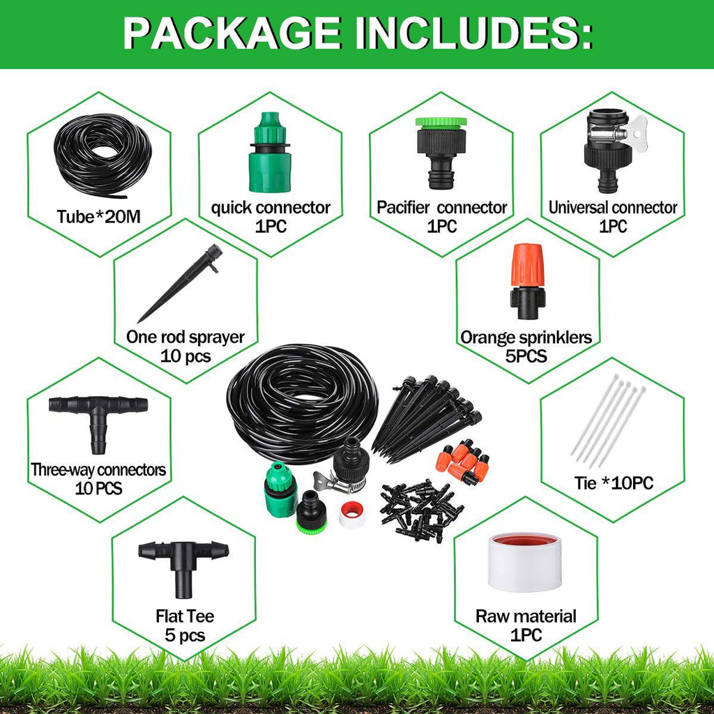 Automatic Garden Irrigation System – Smart Drip Watering Kit for Lawn, Garden & Flower Beds | Efficient Water-Saving Solution