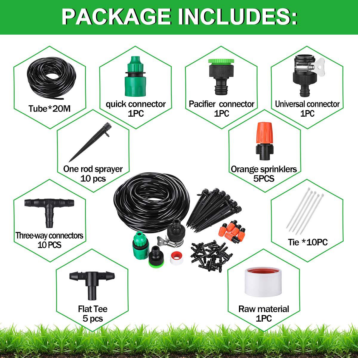 Automatic Garden Irrigation System – Smart Drip Watering Kit for Lawn, Garden & Flower Beds | Efficient Water-Saving Solution
