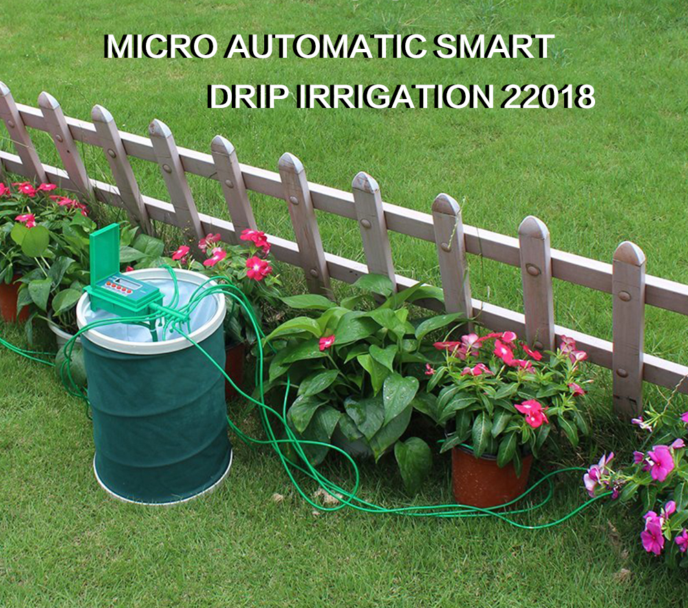 Smart Automatic Micro Drip Irrigation Kit with Controller – Home Garden Watering System for Lawn, Flower Beds & Plants