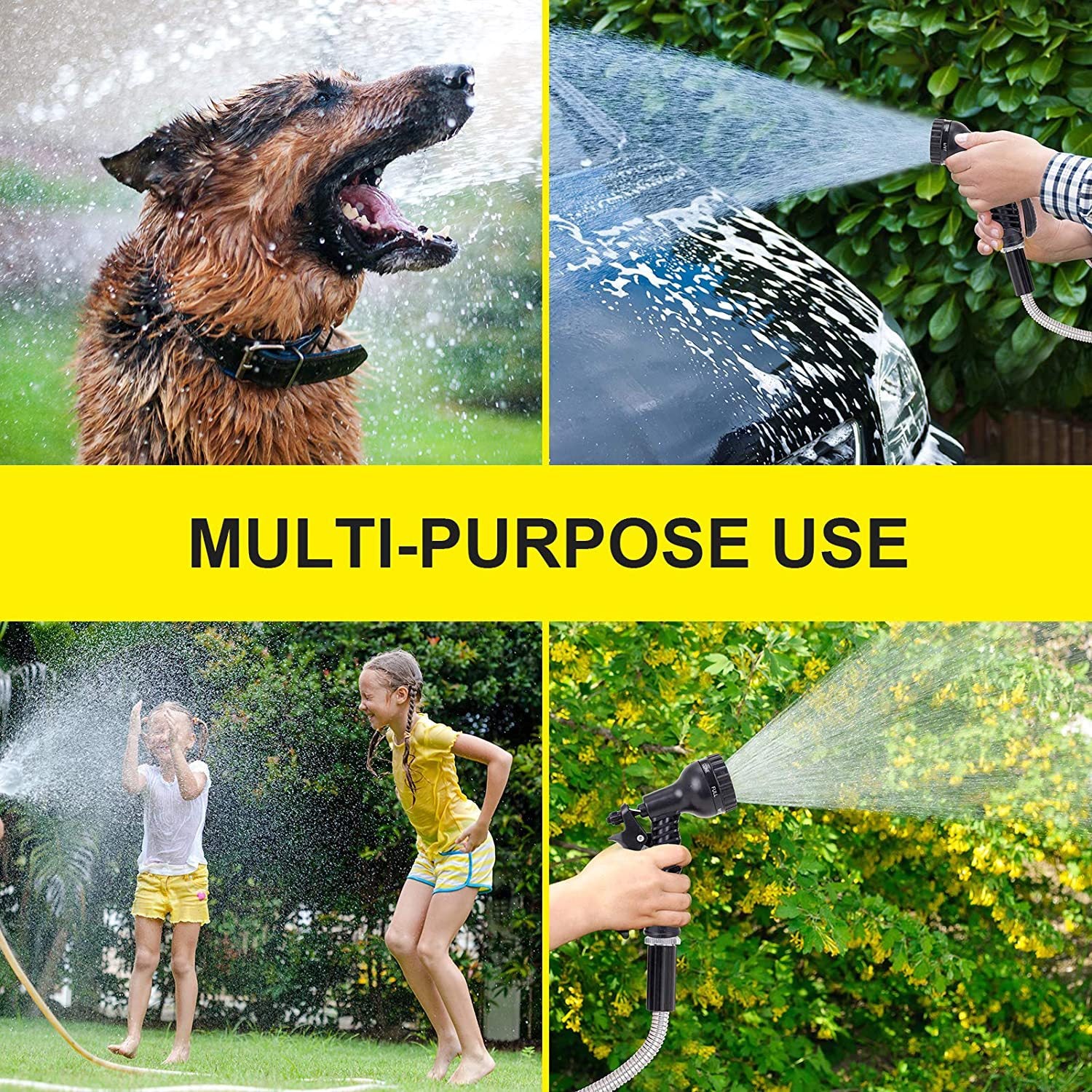 High Pressure Garden Hose Spray Nozzle – Adjustable Watering Gun for Car Wash, Garden, Lawn & Flower Watering